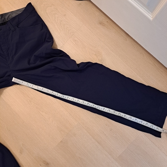 Eddie Bauer Navy Blue Fleece Lined Utility Outdoor Tech Straight Leg Pants 38×30 - Picture 11 of 11